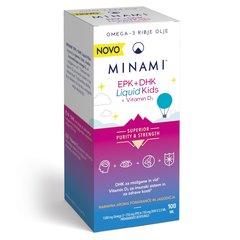 Minami EPK + DHK Liquid Kids + Vitamin D3, tekočina (100 ml)