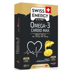 Swiss Energy Omega-3 Cardio Max, kapsule (30 kapsul)