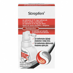 Strepfen za odrasle 8,75 mg/odmerek oralno pršilo, raztopina (15 ml)