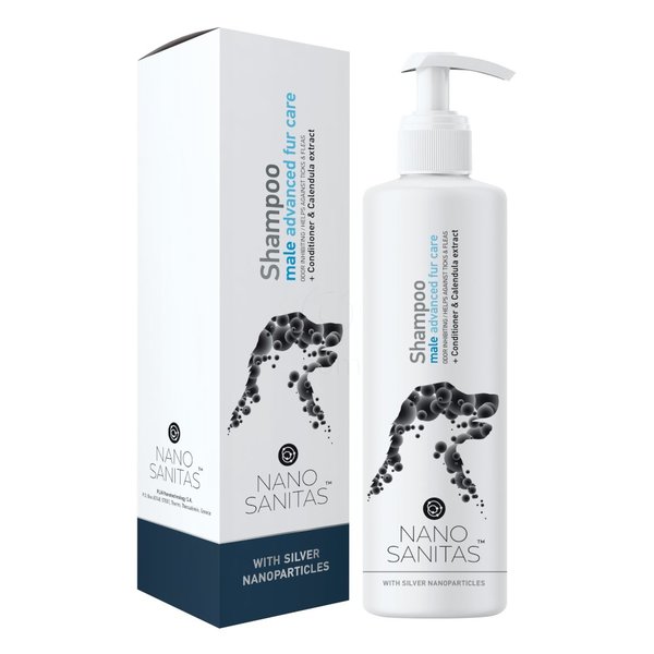 Nanosanitas Male Advanced care, šampon za pasje samce z dolgo dlako (250 ml)