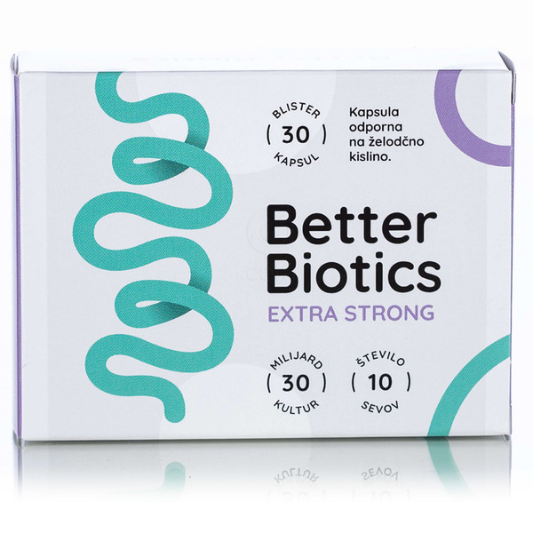 Better Biotics Extra Strong, kapsule (30 kapsul)