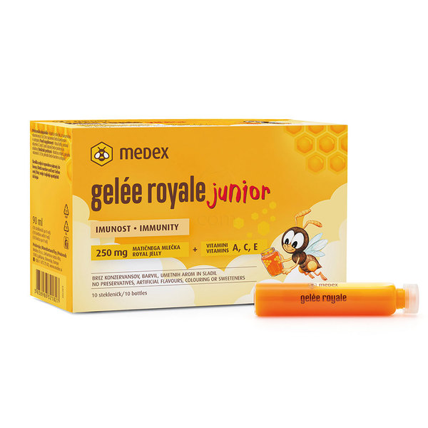 Medex Gelée Royale Junior, matični mleček za otroke (10 x 9 ml)