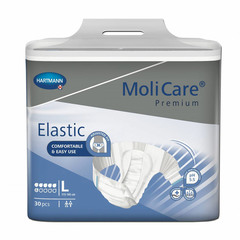 Molicare Premium Elastic 6D, hlačna podloga - velikost L (30 podlog)