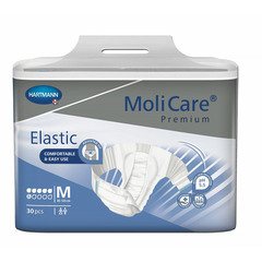 Molicare Premium Elastic 6D, hlačna podloga - velikost M (30 podlog)