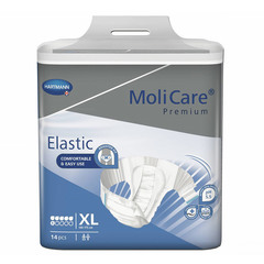 Molicare Premium Elastic 6D, hlačna podloga - velikost XL (14 podlog)