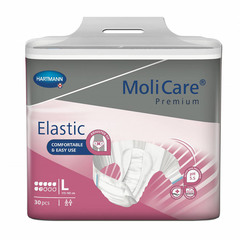 Molicare Premium Elastic 7 kapljic, hlačne podloge - velikost L (30 podlog)