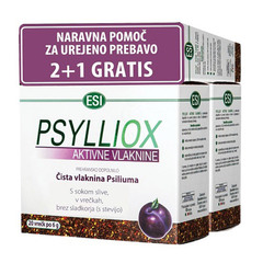 Psylliox aktivne vlaknine, vrečke - paket 3 x (20 x 6 g)