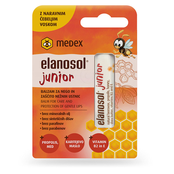 Elanosol Junior Medex, balzam za ustnice (4,5 g)