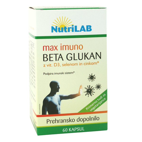 Nutrilab Max Imuno Beta Glukan, kapsule (60 kapsul)