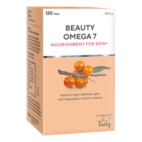 Beauty Omega-7, kapsule (120 kapsul)