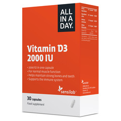 Sensilab All in a Day Vitamin D3 2.000 I.E., kapsule (30 kapsul)