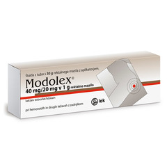 Modolex 40 mg/20 mg v 1 g, rektalno mazilo (30 g)