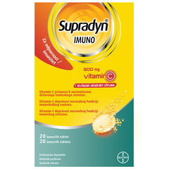 Supradyn Imuno Vitamin C 500 mg, šumeče tablete (20 tablet)
