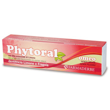 Phytoral Omeo, zobna pasta z okusom limone in jagode (75 ml)