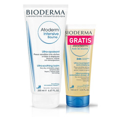 Bioderma Atoderm, paket - balzam in hranljivo olje za tuširanje (200 ml + 100 ml)