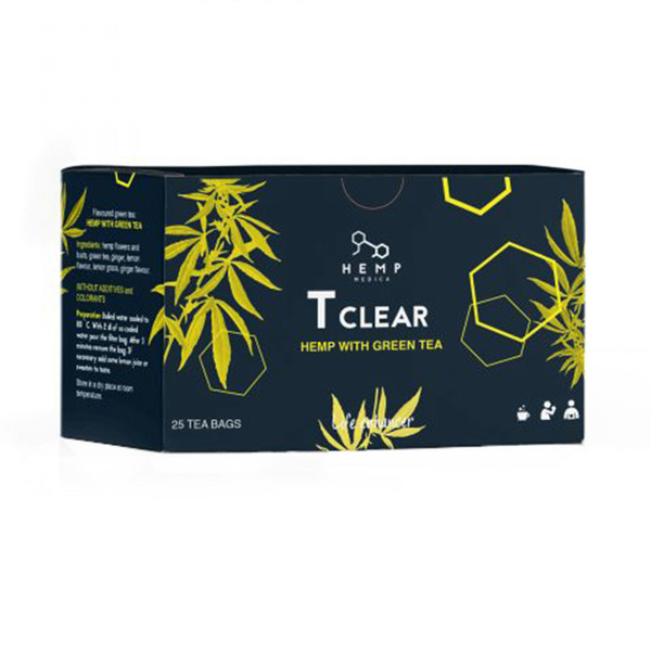 Herba Medica T-Clear, zeleni čaj s konopljo v filter vrečkah (25 x 1,4g)