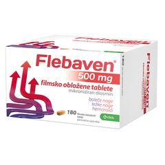 Flebaven 500 mg Krka, filmsko obložene tablete (180 tablet)