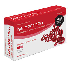 Hemoemon Enemon, železo v kapsulah (30 kapsul)