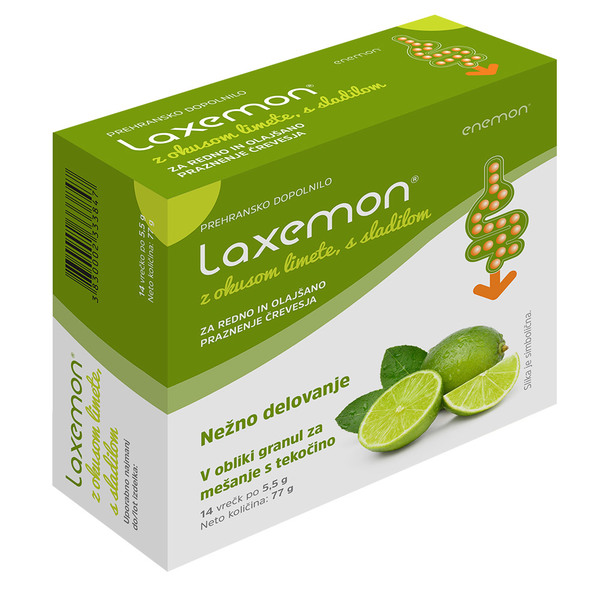 Laxemon z okusom limete, vrečke (14 vrečk)
