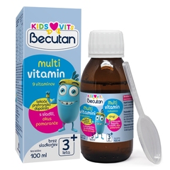 Becutan Kids Multivitamini, tekočina (100 ml)