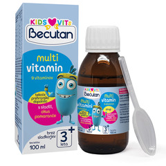 Becutan Kids Multivitamini, tekočina (100 ml)