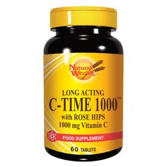 Natural Wealth Vitamin C 1000 mg, tablete s podaljšanim sproščanjem (60 tablet)