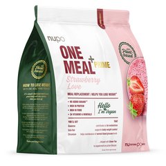 Nupo One Meal +Prime, vegansko nadomestilo obroka - jagoda (360 g)