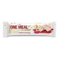 Nupo One Meal, ploščica za nadomestitev obroka - jagodni cheese cake (60 g)