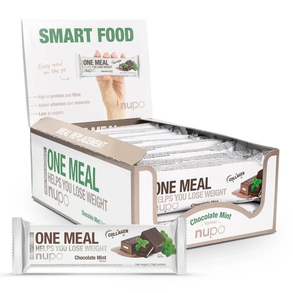 Nupo One Meal, ploščica za nadomestitev obroka - Čokolada in Meta (15 x 60 g)