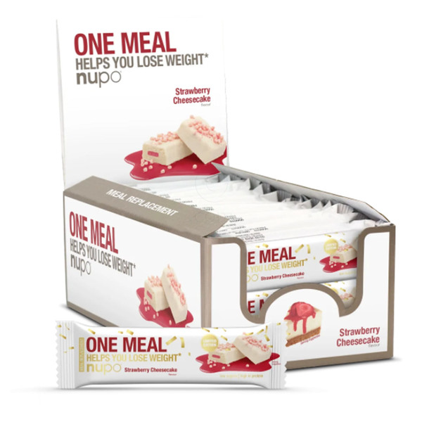 Nupo One Meal, ploščica za nadomestitev obroka - Jagodni cheesecake (24 x 60 g)
