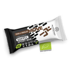 Nutrispoint MOVE, Bio energijska ploščica - Kakav in Čokolada (40 g)