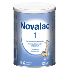 Novalac 1, začetno mleko za dojenčke 0- 6 mesecev (400 g)