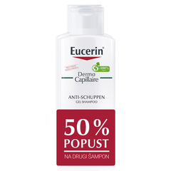 Eucerin DermoCapillaire, šampon proti mastnemu prhljaju (2 x 250 ml)