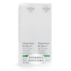 M.E.V. Feller Magnezij, B6 + C, šumeče tablete (2 x 18 tablet)