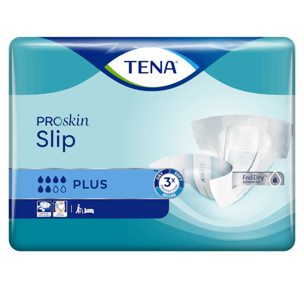 Tena Slip Proskin Plus, hlačne predloge za težko oz. zelo težko inkontinenco - velikost L (30 predlog)
