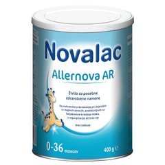Novalac Allernova, mlečni nadomestek 0-36 mesecev (400 g)
