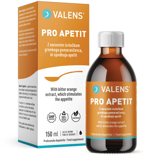 Valens Pro Apetit, tekočina - okus češnje (150 ml)