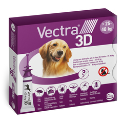 Vectra 3D, kožni nanos - raztopina za pse 25-40 kg (3 x 4,7 ml)