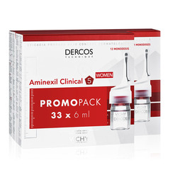 Dercos Aminexil Clinical 5, ampule proti izpadanju las za ženske (33 x 6 ml)