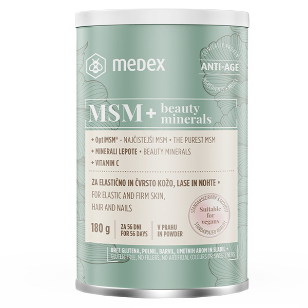 MSM + Beauty Minerals Medex, prah (180 g)