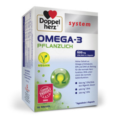 Doppelherz System rastlinske Omega-3, kapsule (60 kapsul)
