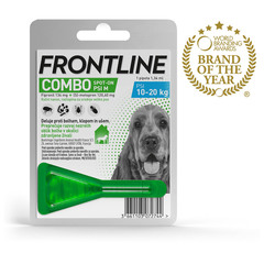 Frontline Combo Dog, kožni nanos za srednje pse (10-20 kg) - 1 pipeta (1,34 ml)