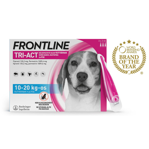 Frontline Tri-Act, kožni nanos za pse (10-20 kg) - 3 x 2 ml