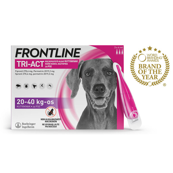 Frontline Tri-Act, kožni nanos za pse (20-40 kg) - 3 x 4 ml