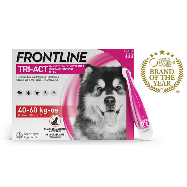 Frontline Tri-Act, kožni nanos za pse (40-60 kg) - 3 x 6 ml