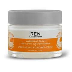 REN Overnight Glow, nočna krema za povečanje sijaja in odpravljanje sijaja in pigmentnih madežev na obraz (50 ml)