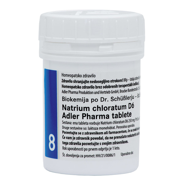 Schüsslerjeva sol št. 8 Natrium chloratum D6, tablete (400 tablet)