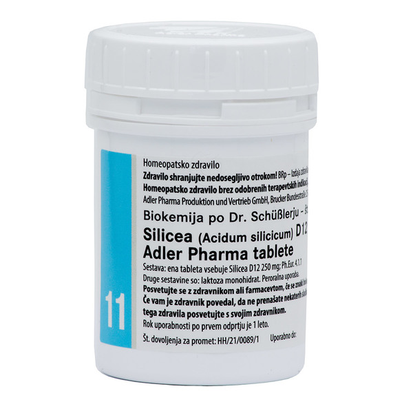 Schüsslerjeva sol št. 11 Silicea (Acidum silicicum) D12, tablete (400 tablet)