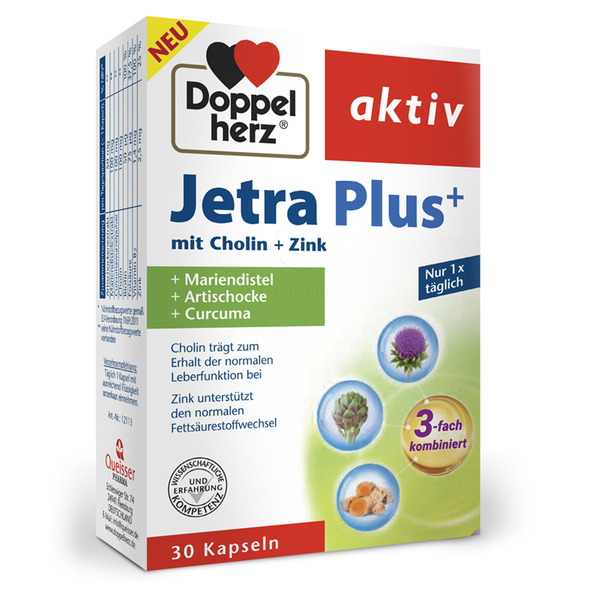 Doppelherz Aktiv Jetra Plus+, kapsule (30 kapsul)
