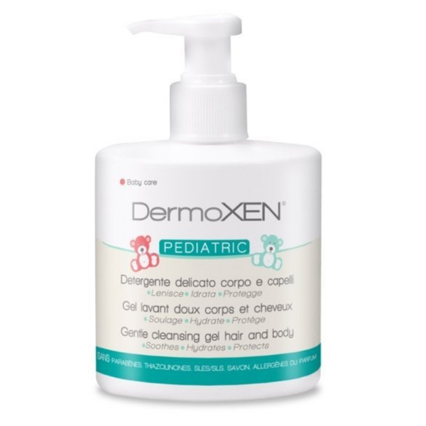 Dermoxen Pediatric, gel za umivanje las in telesa dojenčkov - od rojstva dalje (300 ml)
